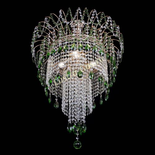 Люстра Агата Венеция №4 длинная Зеленая в Саратове Гусь Хрустальный