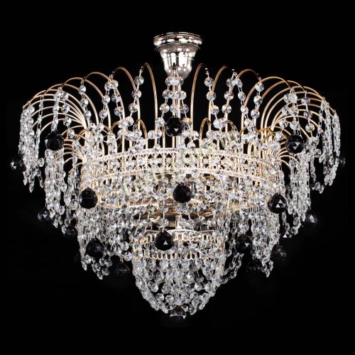 Люстра Агата Венеция №4 шар черная в Саратове Гусь Хрустальный