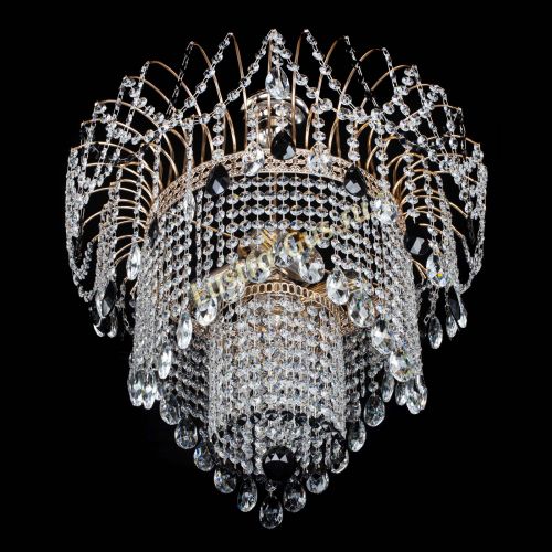 Люстра Агата Венеция №4 черная в Саратове Гусь Хрустальный