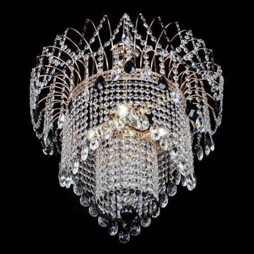 Люстра Агата Венеция №4 черная в Саратове Гусь Хрустальный