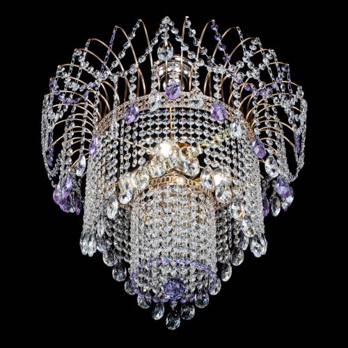 Люстра Агата Венеция №4 фиолетовая в Саратове Гусь Хрустальный