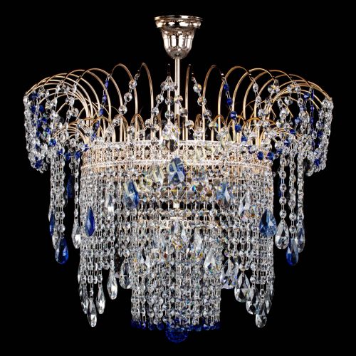 Люстра Агата Венеция №4 синяя в Саратове Гусь Хрустальный