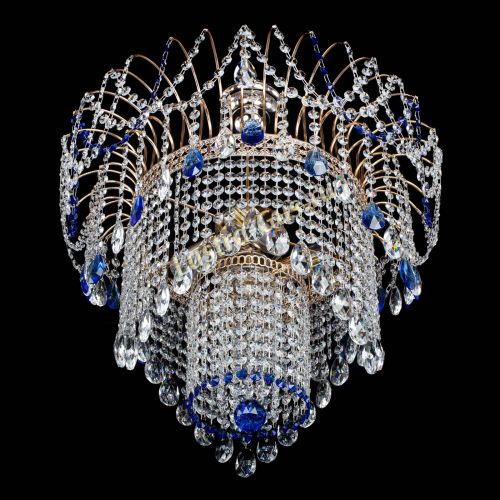 Люстра Агата Венеция №4 синяя в Саратове Гусь Хрустальный