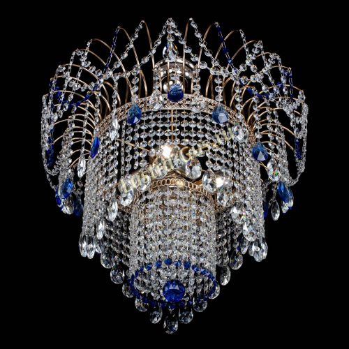 Люстра Агата Венеция №4 синяя в Саратове Гусь Хрустальный