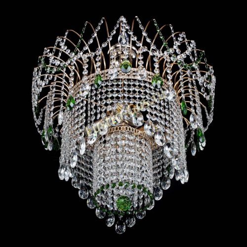 Люстра Агата Венеция №4 зеленая в Саратове Гусь Хрустальный