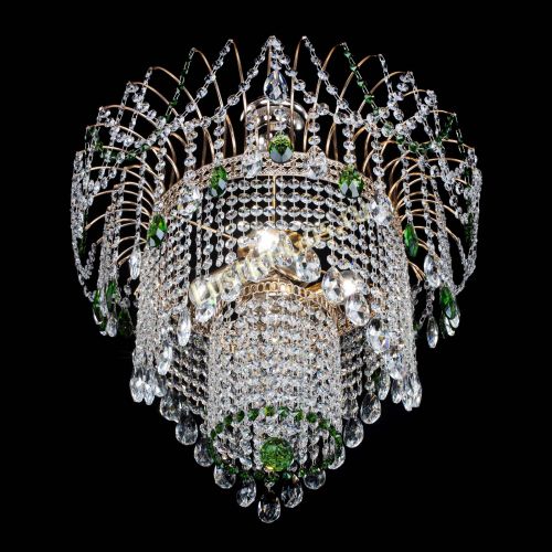 Люстра Агата Венеция №4 зеленая в Саратове Гусь Хрустальный