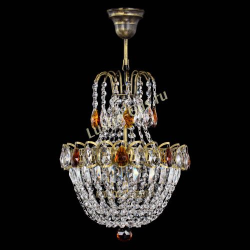 Люстра Астра №1 с подвесом под бронзу Чайная в Саратове Гусь Хрустальный