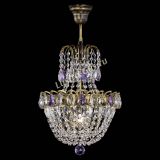 Люстра Астра №1 с подвесом под бронзу Фиолетоавя в Саратове