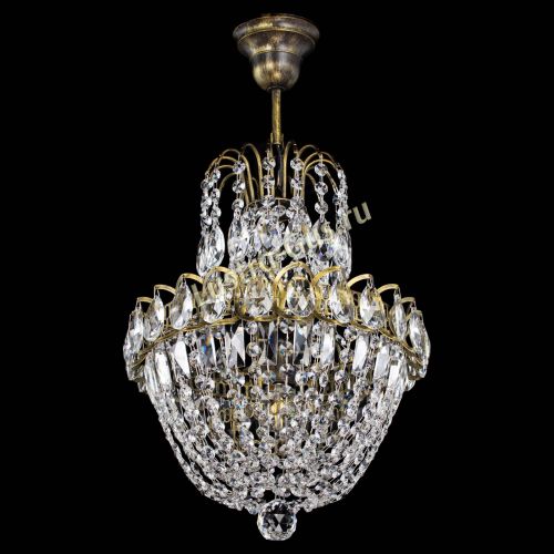 Люстра Астра №1 с подвесом под бронзу в Саратове Гусь Хрустальный