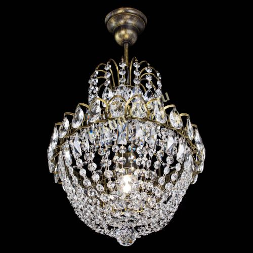 Люстра Астра №1 с подвесом под бронзу в Саратове Гусь Хрустальный