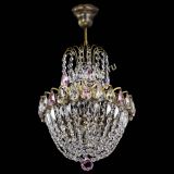 Люстра Астра №1 с подвесом под бронзу Розовая в Саратове