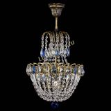 Люстра Астра №1 с подвесом под бронзу Синяя в Саратове