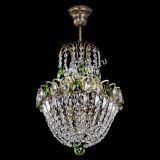 Люстра Астра №1 с подвесом под бронзу Зеленая в Саратове