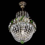 Люстра Астра №1 с подвесом под бронзу Зеленая в Саратове