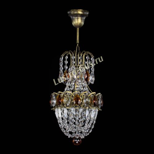 Люстра Астра №1 узкая чайная под бронзу в Саратове Гусь Хрустальный