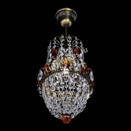 Люстра Астра №1 узкая чайная под бронзу в Саратове Гусь Хрустальный