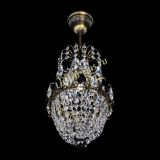 Люстра Астра №1 узкая черная под бронзу в Саратове