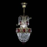 Люстра Астра №1 узкая красная под бронзу в Саратове