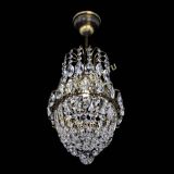 Люстра Астра №1 узкая с подвесом под бронзу в Саратове