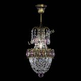 Люстра Астра №1 узкая розовая под бронзу в Саратове