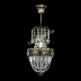 Люстра Астра №1 узкая зеленая под бронзу в Саратове