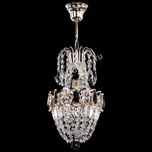 Люстра Астра №1 узкая черная в Саратове Гусь Хрустальный