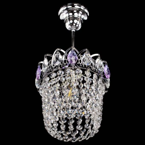 Люстра Астра ажур №1 фиолетовая в Саратове Гусь Хрустальный