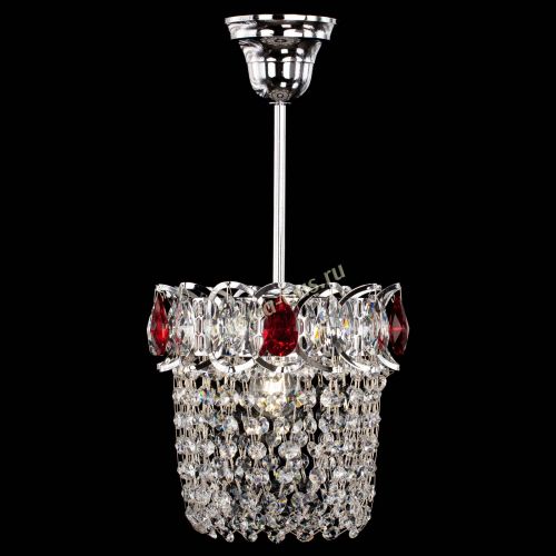 Люстра Астра ажур №1 красная в Саратове Гусь Хрустальный