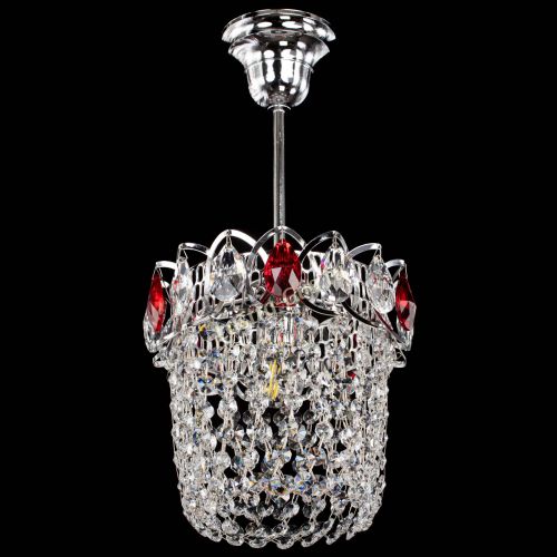 Люстра Астра ажур №1 красная в Саратове Гусь Хрустальный