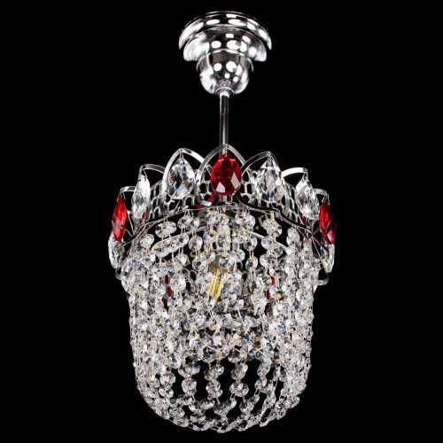 Люстра Астра ажур №1 красная в Саратове Гусь Хрустальный