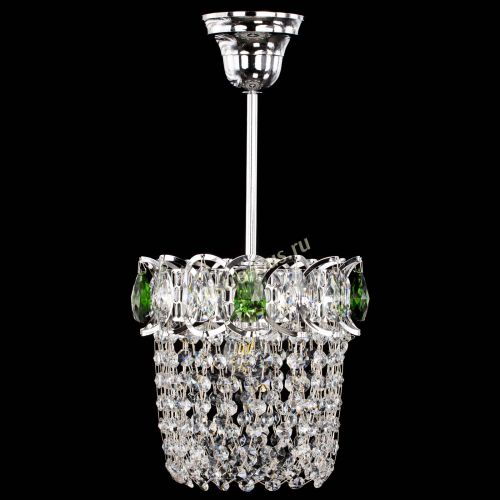 Люстра Астра ажур №1 зеленая в Саратове Гусь Хрустальный