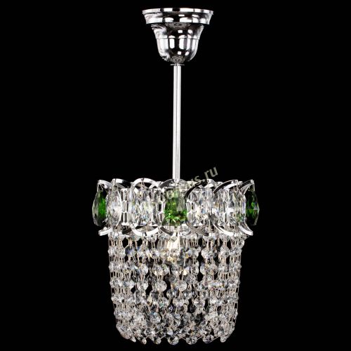 Люстра Астра ажур №1 зеленая в Саратове Гусь Хрустальный