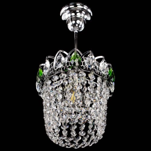 Люстра Астра ажур №1 зеленая в Саратове Гусь Хрустальный