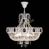 Люстра Астра Белая с подвесом черная в Саратове