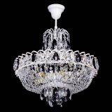 Люстра Астра Белая с подвесом черная в Саратове