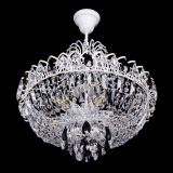 Люстра Астра Белая с подвесом черная в Саратове