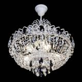 Люстра Астра Белая с подвесом черная в Саратове