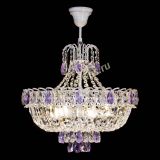 Люстра Астра Белая с подвесом фиолетовая в Саратове