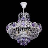 Люстра Астра Белая с подвесом фиолетовая в Саратове