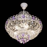 Люстра Астра Белая с подвесом фиолетовая в Саратове