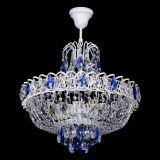 Люстра Астра Белая с подвесом синяя в Саратове