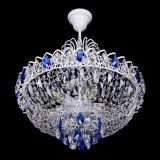 Люстра Астра Белая с подвесом синяя в Саратове