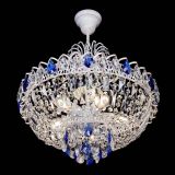 Люстра Астра Белая с подвесом синяя в Саратове