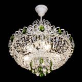 Люстра Астра Белая с подвесом зеленая в Саратове