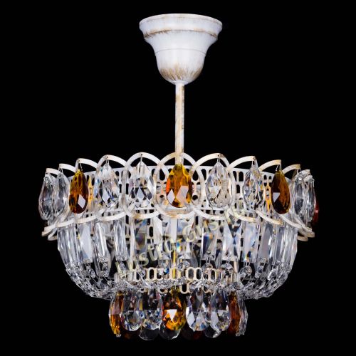 Люстра Астра Бутон №1 Чайная - белая с подвесом в Саратове Гусь Хрустальный