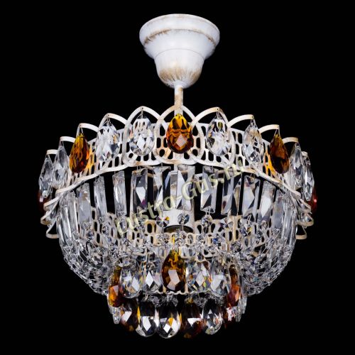 Люстра Астра Бутон №1 Чайная - белая с подвесом в Саратове Гусь Хрустальный