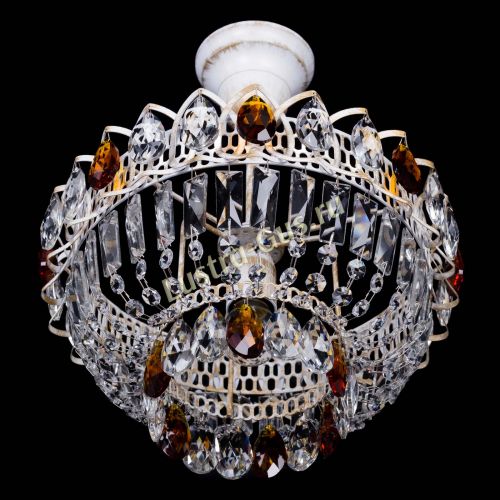 Люстра Астра Бутон №1 Чайная - белая с подвесом в Саратове Гусь Хрустальный