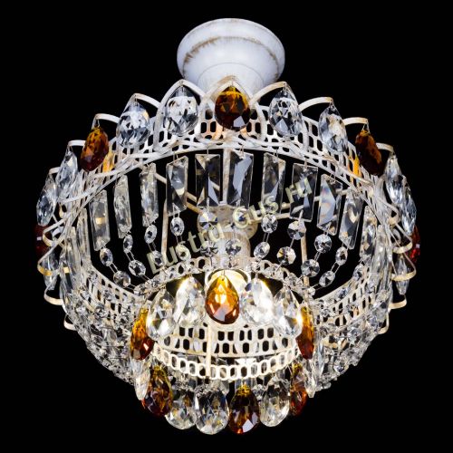 Люстра Астра Бутон №1 Чайная - белая с подвесом в Саратове Гусь Хрустальный