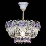 Люстра Астра Бутон №1 Фиолетовая - белая с подвесом в Саратове