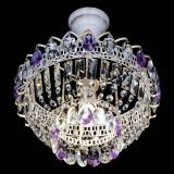 Люстра Астра Бутон №1 Фиолетовая - белая с подвесом в Саратове